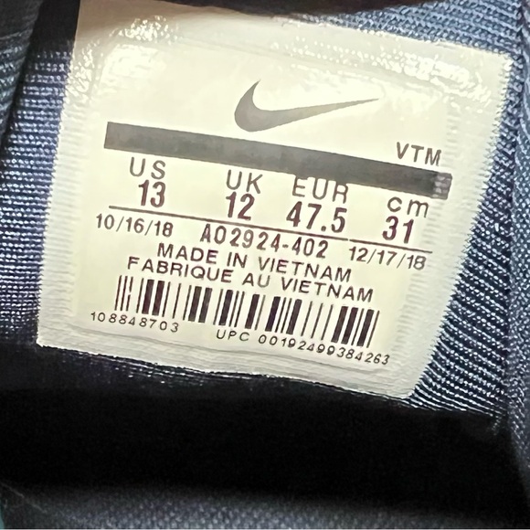 Nike Air Max 720 Obsidian Sneakers Shoes Mens 13 Blue Fury AO2924-402 - Picture 10 of 11